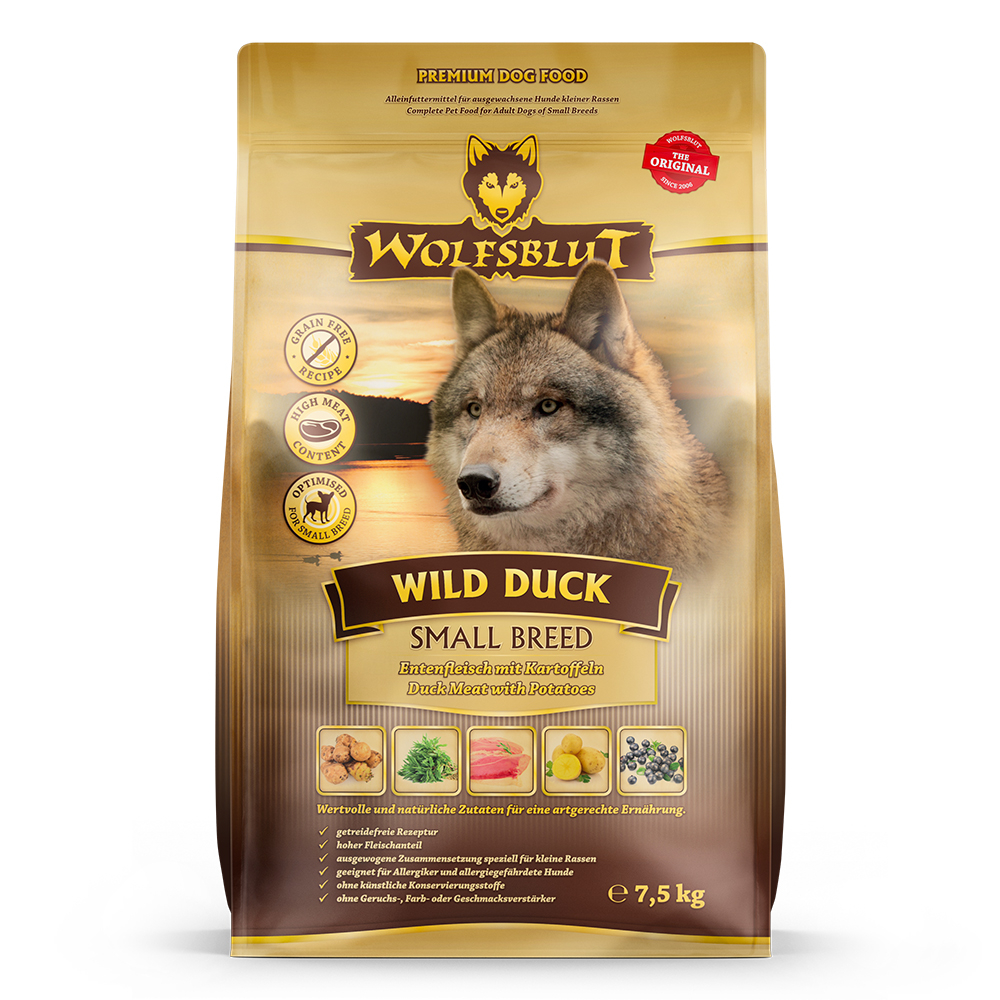 Wolfsblut Dog Wild Duck Small - kaczka i bataty 7,5kg - obrazek 1